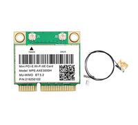 Carriere -AXE3000H Tarjeta WiFi+Antena WiFi 6E 2400Mbps Mini PCI-E para BT 5.2 802.11AX 2.4G/5G/6Ghz Tarjeta de Red WLAN