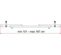 Carril adicional adicional para portabicicletas kit rail premium 48 fiamma