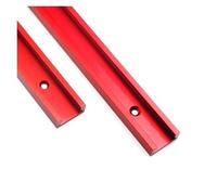 Carril Con Ranura En T Riel en T de aluminio 30 a 50 cm for carpintería, 19 n.°, ranura, plantilla for riel inglete, tope for for mesa fresadora, sierras cinta, herramientas bricolaje(Red,40cm)