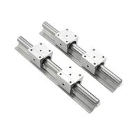 Carril de deslizamiento lineal en miniatura SBR20 de 2 piezas, guía de soporte lineal de 1700 mm de longitud y 4 bloques de rodamientos lineales SBR20UU