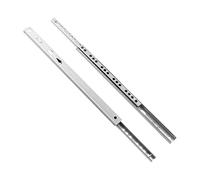 carril de diapositiva del cajón del acero inoxidab 1 par de mini correderas for cajones 17 mm ancho, dos secciones, con bolas guía, rieles acero, herrajes for muebles, resistentes(438mm 17in)