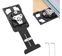 Carril de guía cuadrado ajustable con tope de ángulo rápido y positivo de -60° a 60°, sierra circular sobre riel para cortes de bisel precisos, carril de guía compatible (Sierra ingletadora ajustable)