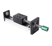 Carril de guía lineal de aleación de aluminio, mesa de movimiento con tornillo de bola deslizante, carrera efectiva de 200mm (Tornillo 1204, alcance efectivo 200 mm.)