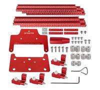 Carril de guía paralelo para carpintería - Sierra de aluminio - Guía de extensión - Accesorios para construcción de muebles y conexión de placas, guía de corte de precisión