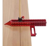 Carril de marcado magnético | Medidor de construcción universal como espaciador de pared y ayuda de montaje, herramienta de carpintero que se puede utilizar de 4 formas diferentes para una colocación