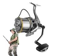 Carril de pesca Spincast - Carrete de aleación de rodamientos de rodamientos 17+1 con relación de Gear 4.8: 1 | Carretes de agua salada de acero inoxidable liso para la pesca de larga distancia del la