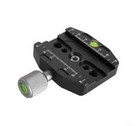 Carril deslizante nodal profesional con nivel de precisión y placa de liberación rápida para trípode de cámara macro fotografía aluminio 70 mm (70 N)