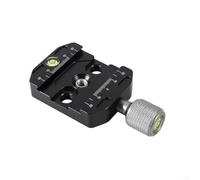 Carril deslizante nodal profesional con nivel de precisión y placa de liberación rápida para trípode de cámara macro fotografía aluminio 70 mm (50 N)