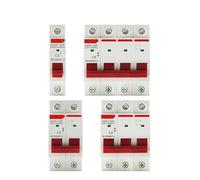 Carril Din 1P 2P 3P 4P 40A 63A 100A 125A Interruptor Principal De Cuchillo Interruptor De Aislamiento For Uso Industrial Doméstico Disyuntor AC 230V 400V(2P,63A)