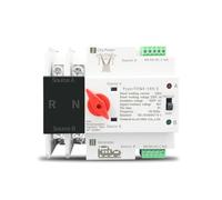 Carril DIN 2P 3P 4P ATS Doble potencia interruptor selector de Transferencia Automática fuente alimentación ininterrumpida 63A 100A(2P,110V 100A)