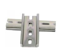 Carril DIN ranurado de aluminio tipo Universal, 20/50cm, for bloques terminales C45 DZ47, Contactor Din(20cm)