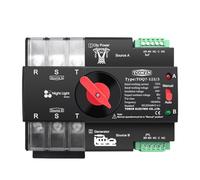 Carril Din trifásico ATS 3P 63A 100A 125A 220V 230V Doble potencia interruptor Selector eléctrico de transferencia automática ininterrumpida(125A)