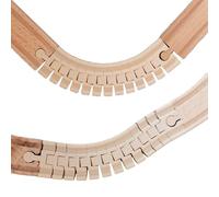 Carril flexible para tren de madera