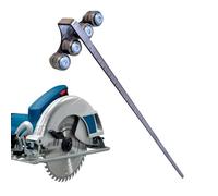 Carril guía de sierra - Cal-iper de acero inoxidable | Base ajustable para máquina de corte - Regla guía de sierra circular, mejorada con un rodamiento en espiral, tabla de carpintería para hacer