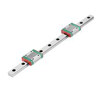 Carril guía lineal, 1 pieza 250 mm MGN12 Miniatura Carril guía lineal Carril 12 mm de ancho + 2 piezas Bloques deslizantes MGN12B