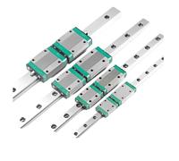 Carril guía lineal 1 Uds. Guía lineal + 2 uds. MGW Slider enrutador de riel lineal en miniatura 100-500MM impresora 3D MGW7H/9H/12H/15H(MGW7H,150mm)