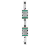 Carril guía lineal, carril de movimiento lineal de 150 mm, MGN9B Carril guía lineal de 9 mm de ancho con 2 piezas de bloque de carril MGN9B