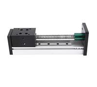 Carril guía lineal de aleación de aluminio con husillo de bolas, mesa de movimiento de carrera efectiva de 300 mm para automatización CNC, aplicaciones industriales de movimiento (Tornillo 1204,