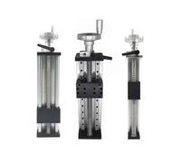 Carril lineal, actuador de mesa deslizante manual SFU1605 Tornillo bolas carrera 100-300 mm con volante for impresora 3D CNC Carga 60 kg (M-DXG6042, 200 mm)(M dxg6042,100mm Stroke)