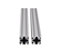Carril lineal de perfil de extrusión de aluminio con ranura doble 4040V for piezas de impresora 3D y CNC, 2 uds.(Sliver,430 mm)