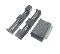 Carril lineal, etapa deslizante tipo T Mini de riel Mesa carrera 50-300 mm con motor paso a Nema11 28 for impresora 3D CNC eje XYZ(Carrera 50, 12 mm)(Stroke 100mm,4mm Pitch)