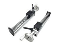 Carril lineal, guía de riel manual CNC Etapa deslizante movimiento 100-1000 mm Carrera efectiva Volante Mesa aluminio 500 mm/s (tornillo bolas SFU1610, carrera 1000 mm)(SFU1610 Ballscrew,200mm Stroke)