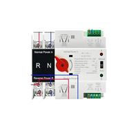 Carril monofásico ATS PV 2P 4P 100A AC 110V 220V interruptor de selección transferencia automática doble potencia ininterrumpido(City Grid-City Grid,2P AC 220V)