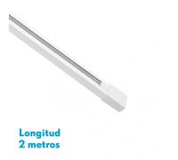 Carril para foco pindal blanco 2m 2 hilos 2x200x3,5 cm