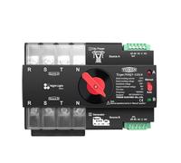 Carril trifásico 4P 63A 100A 125A 220V 230V interruptor selector eléctrico de doble potencia(100A)