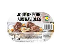 Carrilleras de cerdo con raviolis