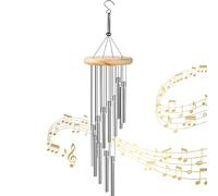 Carrillon de Viento Exterior,Timbre de Viento,Campanas de Viento de Madera,Campanas de Jardín de Metal,Carrillones de Viento,Carillón Campanas de Viento Exterior para Jardin,Arbol,Decoracion Casa