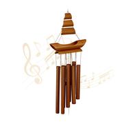 Carrillon viento carillón de bambú decoración colgante 8 tubos 220 g ligero