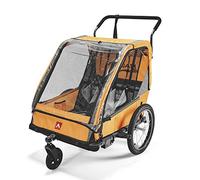 Carriola y remolque de bicicleta Allen Sports Hi-Viz para dos niños, anaranjado, modelo ES2-O
