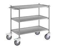 Carrito auxiliar, carga máx. 150 kg eurokraft pro, L x A de la cama 745 x 390 mm, con 2 tiradores