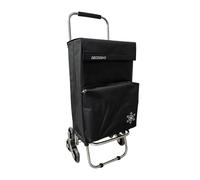 Carrito Auxiliar de compras plegable con 6 ruedas , carrito silencioso,tela Oxford bolsa, carrito de compras portátil, diseño plegable, ayuda para ancianos,100 x 43 x 20 cm, 42L
