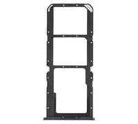 Carrito bandeja alojamiento tray compatible con OPPO A74 4G / F19 / F19s CPH2219 porta tarjeta nano Sim1 + SIM 2 + ranura memoria Micro SD card (negro)