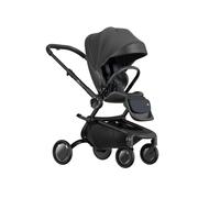 Carrito Bebé Mima Creo | Silla Paseo Reclinable y Reversible | Diseño Premium Plegado Automático | Arnés Magnético | Capota UV50+ | Ruedas Antipinchazo | Hasta 22 kg | Mocha (Negro)