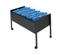 Carrito colgante para 100 archivadores colgantes, 80 x 42,5 x 60 cm, estantería para carpetas colgantes para oficinas, salas de conferencias, estudios