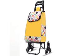 Carrito Compras Carrito Compras Plegable liviano con Ruedas giratorias Bolso Lona Impermeable Ideal Transportar Alimentos y Subir escaleras Compacto y fácil Guardar.