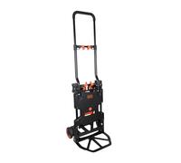 Carrito con plataforma BLACK+DECKER, carro de mano y carro con plataforma 2 en 1, plegable, carga máxima: 120 kg
