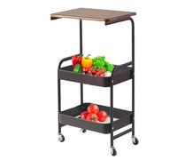 Carrito con ruedas, estantería de almacenamiento, estantería de pie, estantería multiusos con ruedas, 360°, aplicación sin problemas