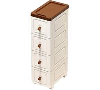 Carrito con Ruedas Los Mejores Elementos Esenciales De Organización Material Plástico PP Organizador de Baño de 20/25/30cm Utilitario con Ruedas para Cocina y Lavandería(20 * 31 * 70cm)