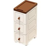 Carrito con Ruedas Los Mejores Elementos Esenciales De Organización Material Plástico PP Organizador de Baño de 20/25/30cm Utilitario con Ruedas para Cocina y Lavandería(20 * 31 * 54cm)