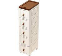 Carrito con Ruedas Los Mejores Elementos Esenciales De Organización Material Plástico PP Organizador de Baño de 20/25/30cm Utilitario con Ruedas para Cocina y Lavandería(30 * 31 * 85cm)