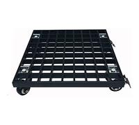 Carrito cuadrado resistente for plantas con ruedas de bloqueo, soportes for plantas rodantes for exteriores con ruedas, plataforma rodante for mover macetas for mover plantas en macetas ( Color : Blac