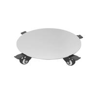 Carrito de acero inoxidable para plantas con ruedas y soporte móvil para una fácil movilidad en interiores y exteriores