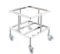 Carrito de acero inoxidable resistente para mover vino, papelera, grasa de freidora, jarra de botella de agua