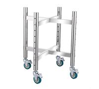 Carrito de acero inoxidable resistente para organización de cocina, ideal para restaurante, bar y hotel, esencial para ahorrar espacio de almacenamiento y eficiencia