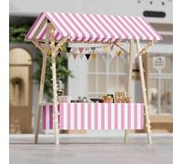 Carrito de alimentos con ruedas, puesto de vendedor plegable al aire libre para mercados y ferias de manualidades, soporte de exhibición ligero