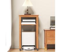 Carrito de almacenamiento al vacío con ruedas, estante ajustable para sala de estar, oficina en casa, cocina, ahorro de espacio, solución de almacenamiento multifuncional